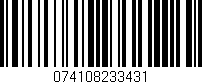 Código de barras (EAN, GTIN, SKU, ISBN): '074108233431'