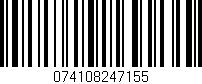 Código de barras (EAN, GTIN, SKU, ISBN): '074108247155'