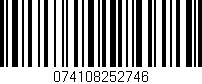 Código de barras (EAN, GTIN, SKU, ISBN): '074108252746'