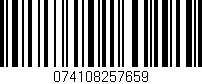 Código de barras (EAN, GTIN, SKU, ISBN): '074108257659'