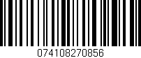 Código de barras (EAN, GTIN, SKU, ISBN): '074108270856'