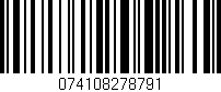 Código de barras (EAN, GTIN, SKU, ISBN): '074108278791'