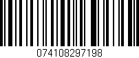 Código de barras (EAN, GTIN, SKU, ISBN): '074108297198'