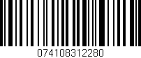 Código de barras (EAN, GTIN, SKU, ISBN): '074108312280'