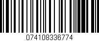 Código de barras (EAN, GTIN, SKU, ISBN): '074108336774'