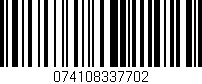 Código de barras (EAN, GTIN, SKU, ISBN): '074108337702'