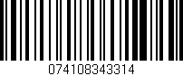 Código de barras (EAN, GTIN, SKU, ISBN): '074108343314'