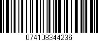 Código de barras (EAN, GTIN, SKU, ISBN): '074108344236'