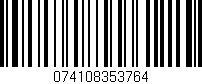 Código de barras (EAN, GTIN, SKU, ISBN): '074108353764'