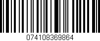 Código de barras (EAN, GTIN, SKU, ISBN): '074108369864'