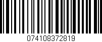 Código de barras (EAN, GTIN, SKU, ISBN): '074108372819'