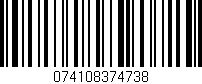 Código de barras (EAN, GTIN, SKU, ISBN): '074108374738'