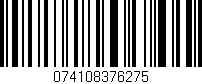 Código de barras (EAN, GTIN, SKU, ISBN): '074108376275'