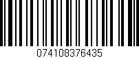 Código de barras (EAN, GTIN, SKU, ISBN): '074108376435'