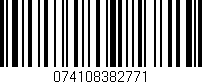 Código de barras (EAN, GTIN, SKU, ISBN): '074108382771'
