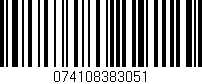 Código de barras (EAN, GTIN, SKU, ISBN): '074108383051'
