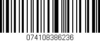 Código de barras (EAN, GTIN, SKU, ISBN): '074108386236'