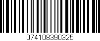 Código de barras (EAN, GTIN, SKU, ISBN): '074108390325'