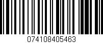 Código de barras (EAN, GTIN, SKU, ISBN): '074108405463'