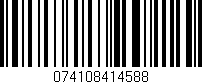 Código de barras (EAN, GTIN, SKU, ISBN): '074108414588'