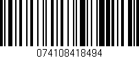 Código de barras (EAN, GTIN, SKU, ISBN): '074108418494'