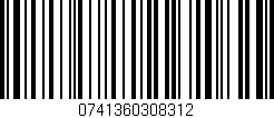 Código de barras (EAN, GTIN, SKU, ISBN): '0741360308312'