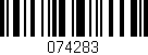 Código de barras (EAN, GTIN, SKU, ISBN): '074283'