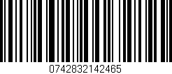 Código de barras (EAN, GTIN, SKU, ISBN): '0742832142465'