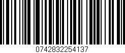 Código de barras (EAN, GTIN, SKU, ISBN): '0742832254137'