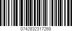 Código de barras (EAN, GTIN, SKU, ISBN): '0742832317269'