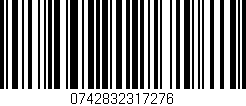 Código de barras (EAN, GTIN, SKU, ISBN): '0742832317276'