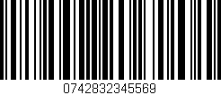 Código de barras (EAN, GTIN, SKU, ISBN): '0742832345569'