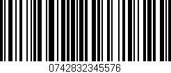 Código de barras (EAN, GTIN, SKU, ISBN): '0742832345576'