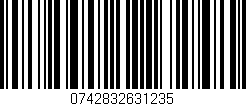 Código de barras (EAN, GTIN, SKU, ISBN): '0742832631235'