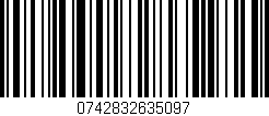 Código de barras (EAN, GTIN, SKU, ISBN): '0742832635097'