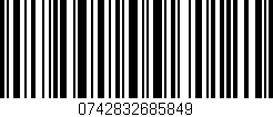 Código de barras (EAN, GTIN, SKU, ISBN): '0742832685849'