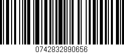 Código de barras (EAN, GTIN, SKU, ISBN): '0742832890656'