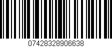 Código de barras (EAN, GTIN, SKU, ISBN): '07428328906638'