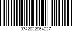Código de barras (EAN, GTIN, SKU, ISBN): '0742832964227'