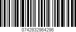 Código de barras (EAN, GTIN, SKU, ISBN): '0742832964296'