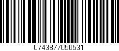 Código de barras (EAN, GTIN, SKU, ISBN): '0743877050531'