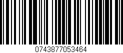 Código de barras (EAN, GTIN, SKU, ISBN): '0743877053464'