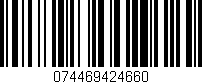 Código de barras (EAN, GTIN, SKU, ISBN): '074469424660'
