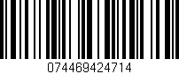 Código de barras (EAN, GTIN, SKU, ISBN): '074469424714'