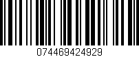 Código de barras (EAN, GTIN, SKU, ISBN): '074469424929'