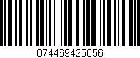Código de barras (EAN, GTIN, SKU, ISBN): '074469425056'