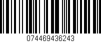Código de barras (EAN, GTIN, SKU, ISBN): '074469436243'