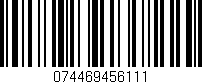 Código de barras (EAN, GTIN, SKU, ISBN): '074469456111'