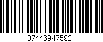 Código de barras (EAN, GTIN, SKU, ISBN): '074469475921'