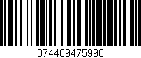 Código de barras (EAN, GTIN, SKU, ISBN): '074469475990'